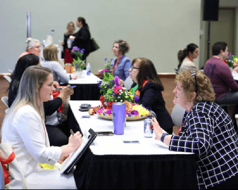 retired-group-at-networking-event retirees at networking event
