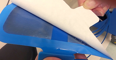 Dispersive electrode grounding pad used in electrosurgical procedures
