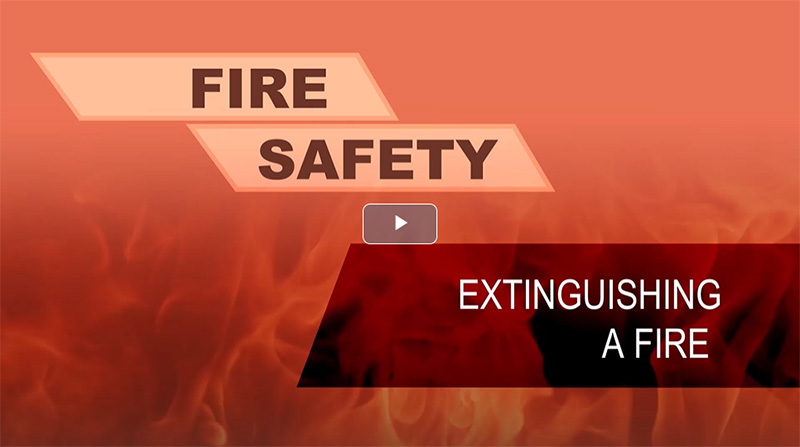 Fire safety video image