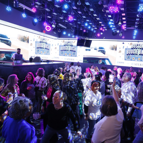 AORN-foundation-party Dancing at the Boston Boogie Bash.