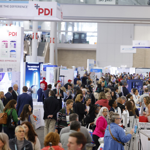 expo-hall-opening-reception The Opening of the EXPO Hall at AORN Expo 2025 Packed with Attendees.