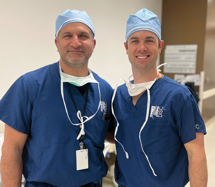 Drs Ali H Mesiwala and Grant D