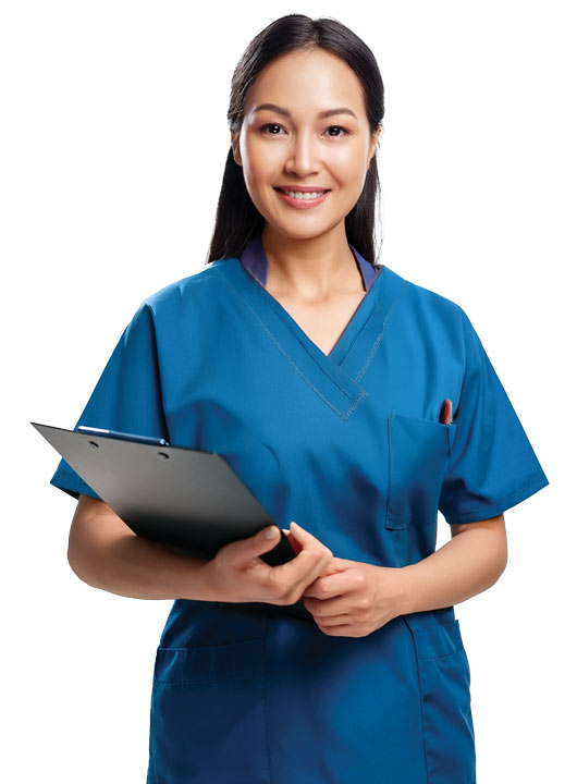 April25-Nurse_clipboard Nurse with clipboard